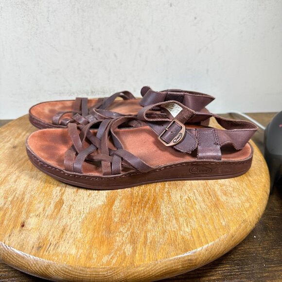Chaco Fallon Java Leather J106150 Sandal Shoes Women's Size 8 - Picture 3 of 8